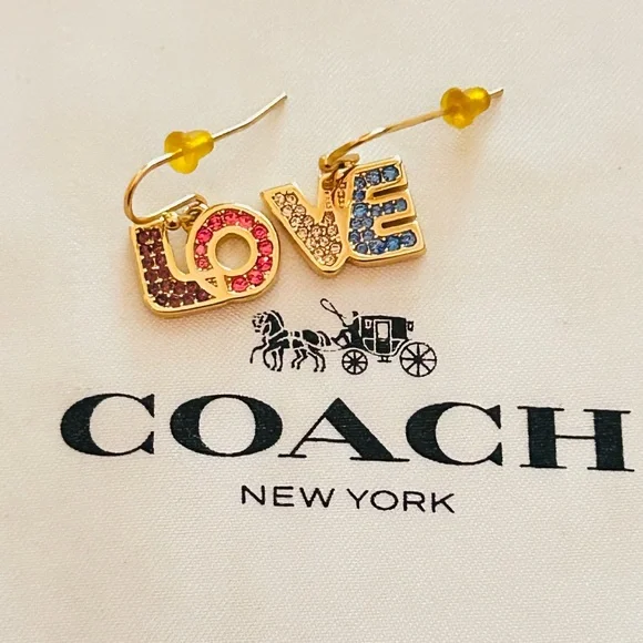 Coach Rainbow Love Earrings - Picture 7 of 12